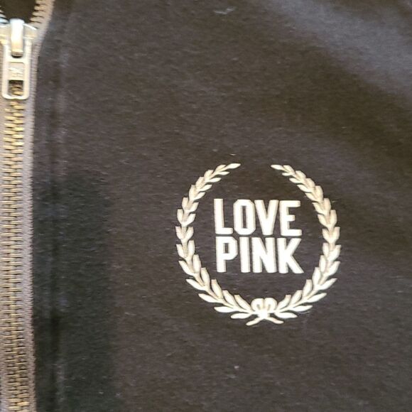 Pink by Victoria secret womens black 3/4 zip size large - Picture 2 of 6